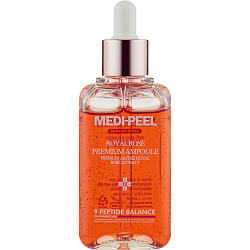 Премиальная ампульная сыворотка для лица с розой и пептидами PEPTIDE 9 BALANCE ROYAL ROSE PREMIUM AMPOULE