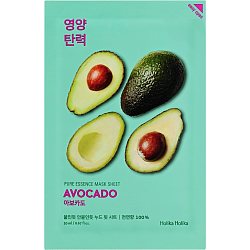 Смягчающая тканевая маска для лица с авокадо PURE ESSENCE MASK SHEET AVOCADO