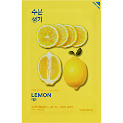 Осветляющая тканевая маска для лица с лимоном PURE ESSENCE MASK SHEET LEMON