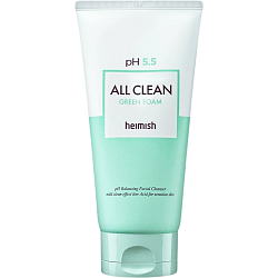Слабокислотная гель-пенка для умывания ALL CLEAN GREEN FOAM