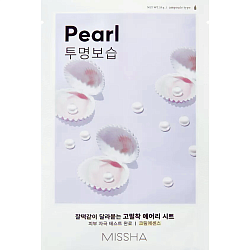 Укрепляющая тканевая маска для лица с жемчугом AIRY FIT SHEET MASK PEARL
