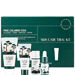 Успокаивающий набор для лица с экстрактом сосны и центеллы PINE CALMING CICA SKIN CARE TRIAL KIT