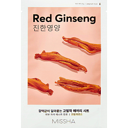 Омолаживающая тканевая маска для лица с женьшенем AIRY FIT SHEET MASK RED GINSENG